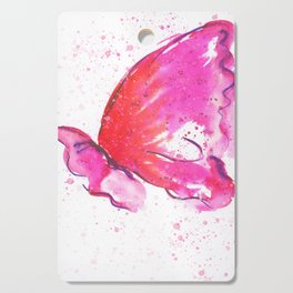 The Pink Butterfly -  Watercolor Butterflies Cutting Board
