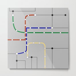 Our Focal Points Collection - Metrolink 4 Metal Print