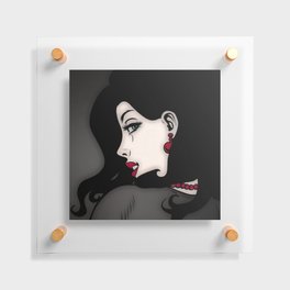 Eerie Mysterious Lady Floating Acrylic Print