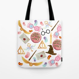 Harry Pattern  Tote Bag | Wizard, Pop Art, Magic, Drawing, Graphite, Birthday, Spell, Pastel, Potter, Cinema 