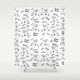Good Dog - Dog Themed Pattern Shower Curtain