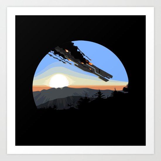 Interstellar Tragedy Art Print