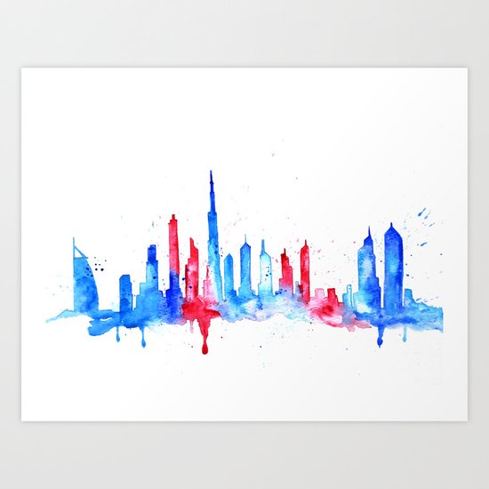 Dubai Art Print