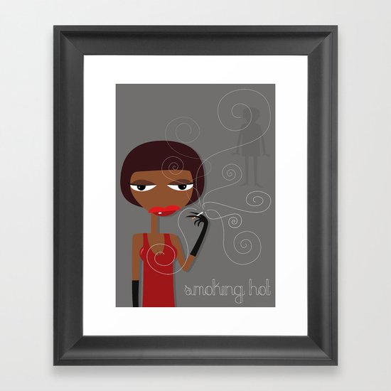 Smoking hot Framed Art Print