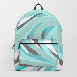 Geometric vane decor. abstract. colorful. blue. white. Backpack | Acrylic, Christmas, Decor, Geometric, Xmas, Painting, Minimalist, Watercolor, Vector, Pale Blue 
