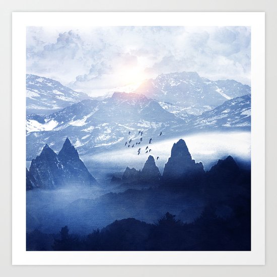 Winter. Melody... Art Print