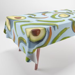Chilli and avocado Tablecloth