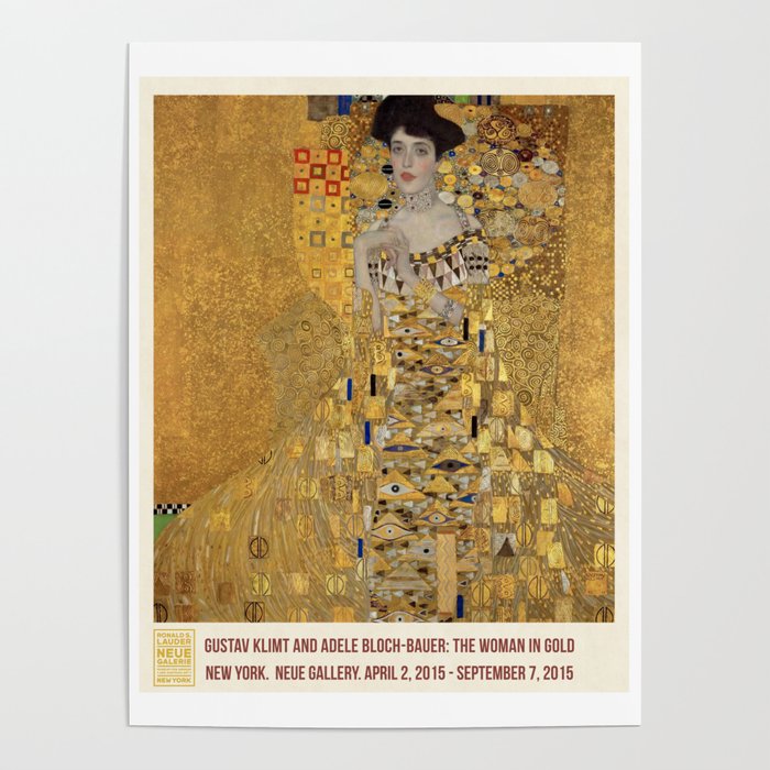 Lady in Gold by Gustave Klimt Poster