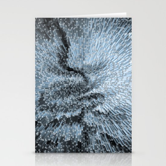 Blue Abstract Stationery Cards