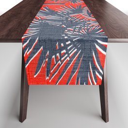 70’s Palm Springs Red White and Blue Table Runner