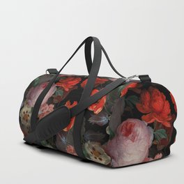 Jan Davidsz. de Heem Vintage Summer Poppies And Roses Flowers Night Botanical Garden Duffle Bag