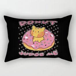 Donut Judge Cats Doughnut Candy Cat Gift Rectangular Pillow