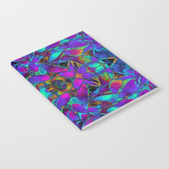 Fractal Floral Abstract G293 Notebook
