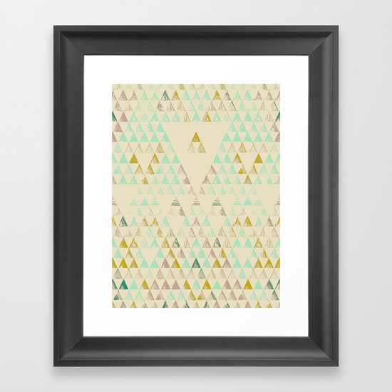 Triangle Lake Framed Art Print