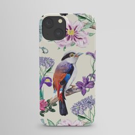 Bird and flowers. iPhone Case