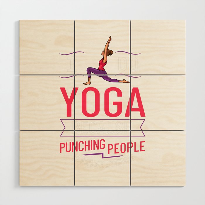 Yoga Beginner Workout Poses Quotes Meditation Wood Wall Art