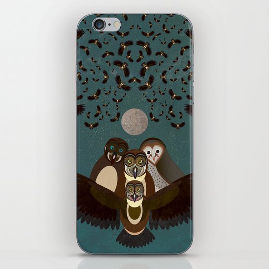 Owls in the Sky iPhone & iPod Skin