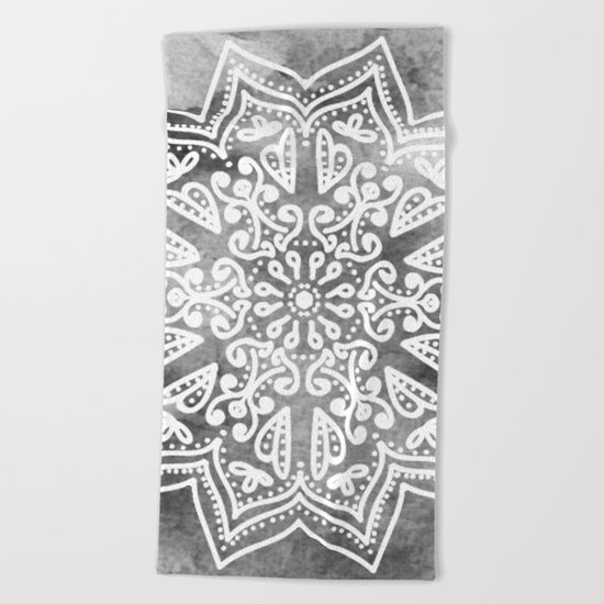 MOONLIGHT MANDALA Beach Towel