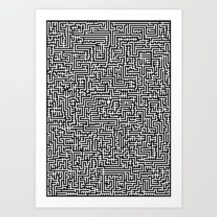 Maze 1 Art Print
