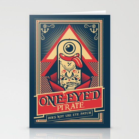 One-eyed Pirate Stationery Cards