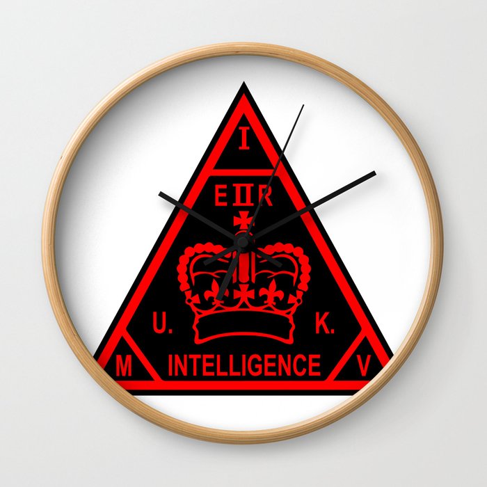 MI5 Secret Service Logo Wall Clock