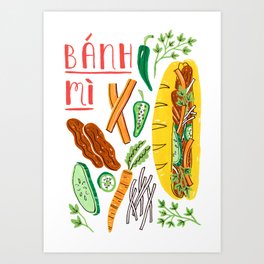 Banh Mi Art Print