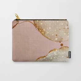 Light space Background with Gold Details  Carry-All Pouch