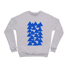 Cornflower Intertwined Triangles Pattern Crewneck Sweatshirt