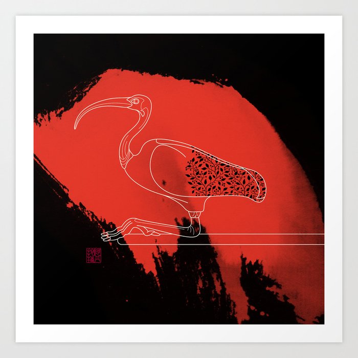 Scarlet Ibis Art Print