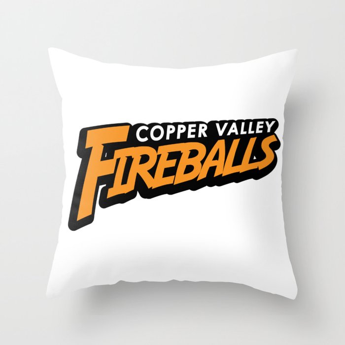 Copper Valley Fireballs Throw Pillow
