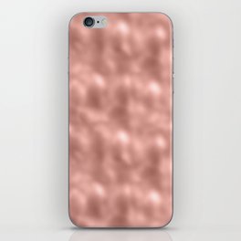 Glam Rose Gold Metallic Texture iPhone Skin