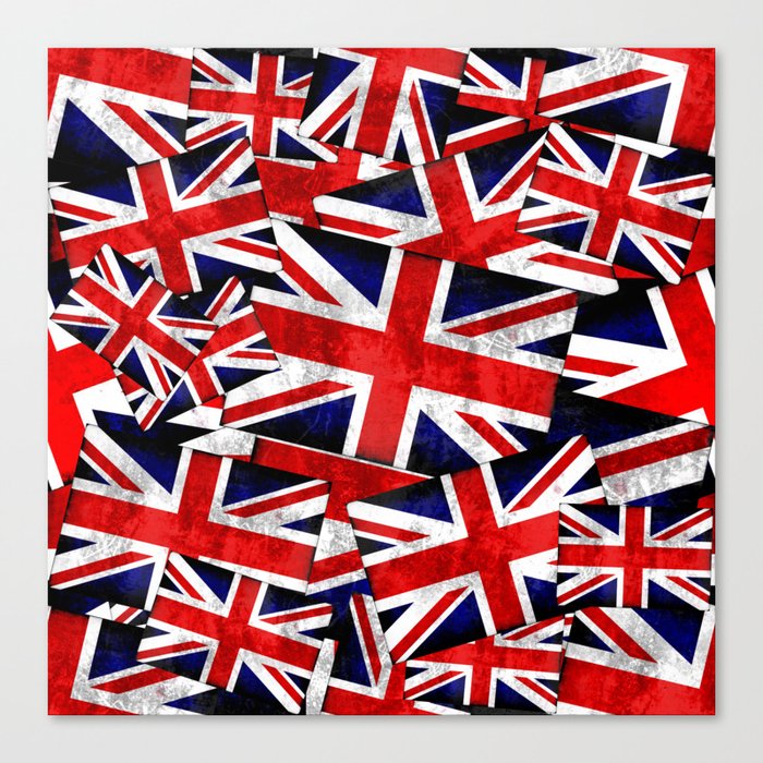 Union Jack British England UK Flag Canvas Print