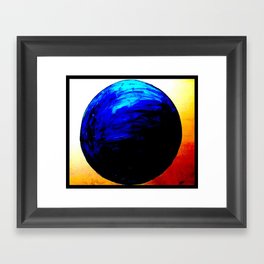 blue. blue. this world is blue. Framed Art Print