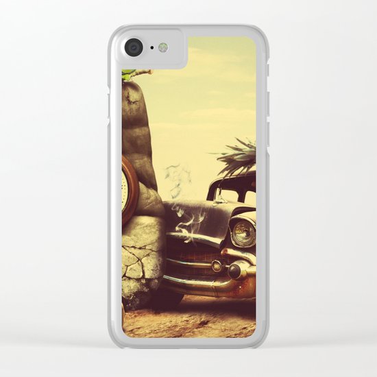 Vintage dreams Clear iPhone Case