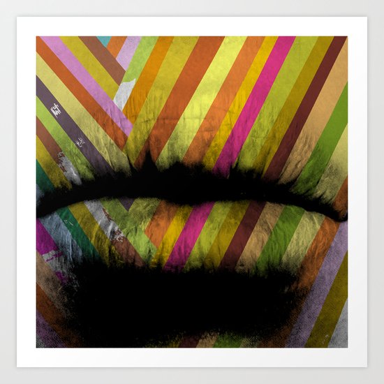 COLOR LIPS Art Print
