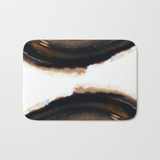 Agate Translucent #Brown #1 #decor #art #society6 Bath Mat