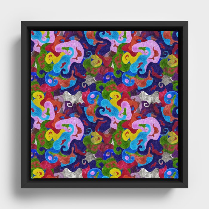 Abstracty Framed Canvas