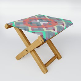 Hauvonsogl - Colorful Abstract Art Folding Stool
