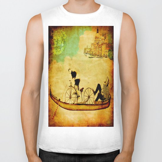 The gondola bicycle ( per Luca ) Biker Tank