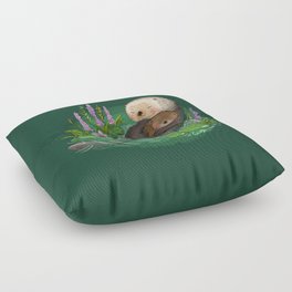 Sea Otter Mother & Baby Floor Pillow
