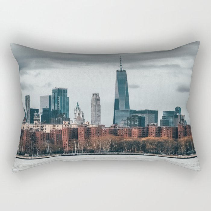 New York City Manhattan skyline Rectangular Pillow