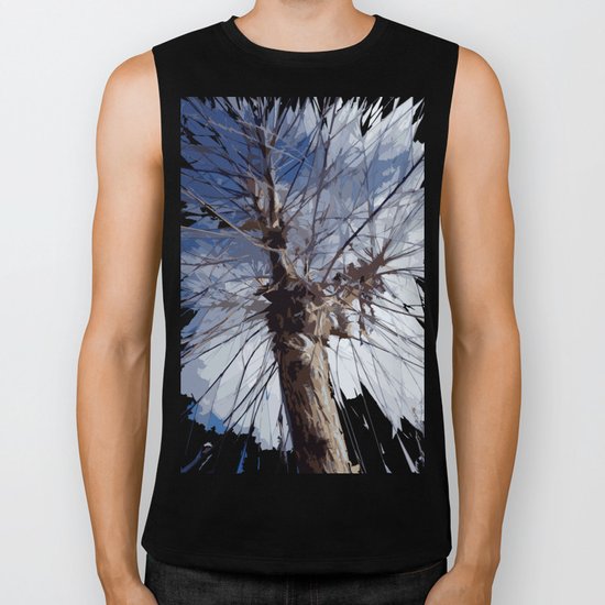 Autumn Tree Biker Tank