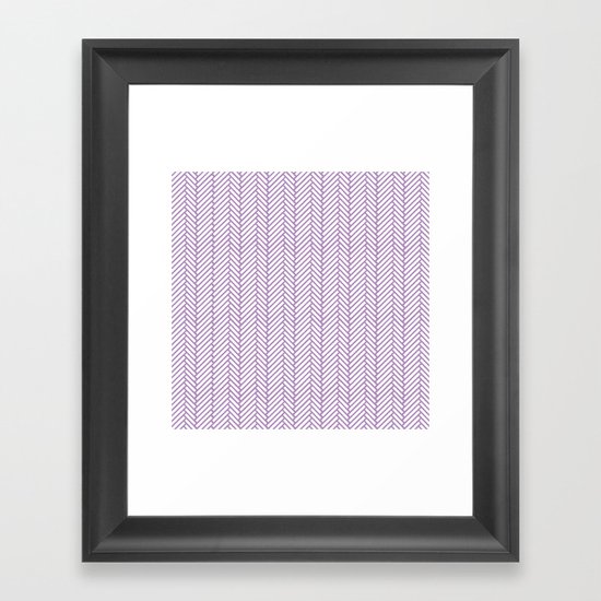 Herringbone Orchid Framed Art Print