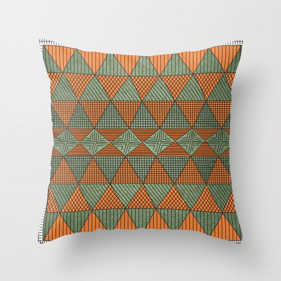 Triangle Pattern Throw Pillow