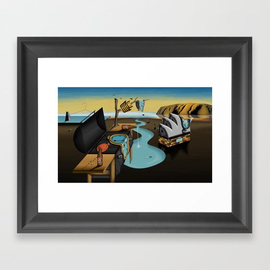Where Time Stands Still - Surreal Sydney Framed Art Print