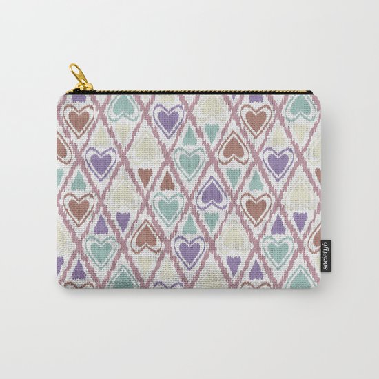 Favorite pattern . Brown and purple . Carry-All Pouch