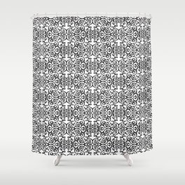 Black and White Collection Shower Curtain
