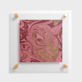 Pink & Green Elephant Abstract Trippy Artwork Floating Acrylic Print