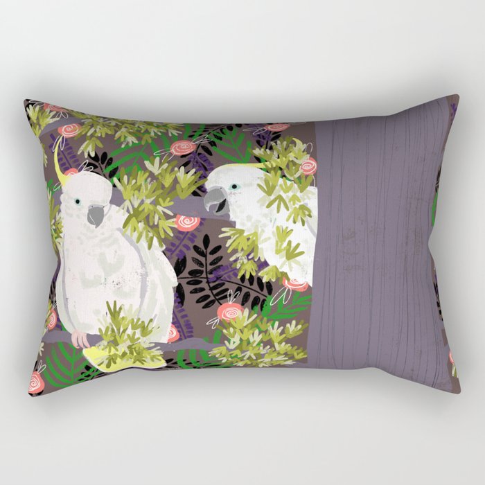 Cockatoos Rectangular Pillow