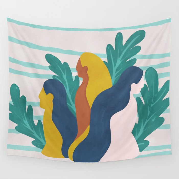 Feminism Spring Time Wall Tapestry
